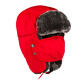 公狼雷鋒帽加厚保暖騎行防風(fēng)防寒兒童護耳帽子男女士冬季加絨戶(hù)外運動(dòng) 兒童 紅色