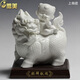 微美（WEIMEI） 可愛(ài)童子動(dòng)物擺件吉祥物瓷器工藝品電視柜客廳會(huì )所陶瓷手工藝品 麒麟獻瑞上釉款（麒麟）