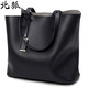 北狐中老年 新款女包 時(shí)尚軟皮純色女包點(diǎn)手提包 單肩包斜挎包女子母 黑色