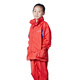 騎安兒童雨衣雨褲雨衣套裝加厚學(xué)生雨衣小孩分體雨衣男女QA6208款 紅色 L