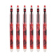 百樂(lè)（PILOT） pilo中性筆BL-P50百樂(lè)P500筆0.5mm針管考試水筆學(xué)生用黑筆 紅色(6支)