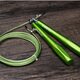 狂神鋼絲跳繩鋁合金屬軸承競技比賽繩子減肥瘦身 青春綠色