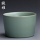 凝雅 正品汝窯功夫茶具 品茗茶杯臺(tái)灣開片汝瓷創(chuàng)意個(gè)人單杯陶瓷茶盞普洱綠茶紅茶辦公家用 平和杯天青（約65ml）