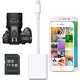 穎果 蘋(píng)果手機讀卡器otg iphone內存擴展擴容 ipad外置轉接數據線(xiàn)單反SD卡TF卡CF卡 蘋(píng)果安卓二合一（插SD卡）加TF卡套