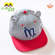 伊米倫兒童帽子男春夏季潮款中大童平沿棒球帽簡(jiǎn)約字母繡花韓版鴨舌帽 紅色帽板 50/52CM建議2-4歲