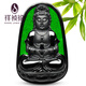 祥禎福珠寶（XIANGZHENFU JEWELRY）玉觀(guān)音翡翠墨翠吊墜男款A貨觀(guān)世音菩薩玉石掛件情人節禮物男朋友