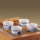 怡品堂 茶具 景德鎮(zhèn)青花瓷手繪釉下彩茶具陶瓷功夫茶具套裝禮盒裝教師節(jié)禮物 漁樵耕讀