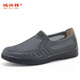 鴻興祥老北京布鞋男網(wǎng)鞋夏季透氣網(wǎng)面中老年爸爸鞋軟底防滑套腳休閑鞋 16203男灰網(wǎng) 39