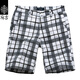 麻吉 MATCH 男士短褲新款格子休閑褲夏季五分褲寬松時(shí)尚褲子男 S3677A 格仔7 XXL