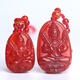 紅瑪瑙八大守護(hù)神吊墜 12生肖男女款項(xiàng)鏈飾品 阿彌托佛生肖豬狗本命佛吊墜 屬?；⒈久?虛空菩薩 大號(hào)珠鏈款