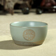 汝道（RUDAO）汝窯茶杯品茗杯功夫茶具單杯可養蟬翼開(kāi)片汝瓷杯子個(gè)性茶杯主人杯 加金福直桶杯70ml
