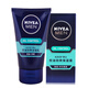 妮維雅（NIVEA）男士控油勁爽保濕露50g控油保濕補水不緊繃男士乳液 潔面乳100g+控油露50g