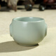 汝道（RUDAO）汝窯茶杯品茗杯功夫茶具單杯可養蟬翼開(kāi)片汝瓷杯子個(gè)性茶杯主人杯 雙耳杯80ml