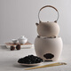 金團（jintuan）煮茶器炭爐白泥功夫茶爐提梁燒水壺玻璃煮茶壺茶具潮汕茶道 鼓形白泥炭爐+白泥煮水壺