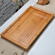 木語(yǔ)瓷緣 竹制茶盤(pán)儲水家用竹茶托盤(pán)平板排水簡(jiǎn)約茶臺功夫茶具配件 平板竹茶盤(pán)特大號75*45.5*4.5CM