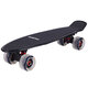 邁卡龍滑板小魚(yú)板成人男女代步青少年四輪滑板車(chē)刷街公路板初學(xué)者 黑色-閃光大輪