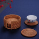 HAOMINGTIAN越南手工藤編茶杯墊功夫茶具配件套裝紫砂壺鐵壺茶墊防燙防滑墊子