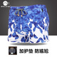 蓋浪（GAILANG） 平角泳褲男泡溫泉男士泳衣 加護(hù)墊防尷尬印花加肥加大 H521蘭羽毛 XXXL