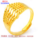 蘇蘭卡女士戒指時(shí)尚鍍金戒指鏤空鍍沙金尾戒簡(jiǎn)約開(kāi)口手飾 黃銅鍍金指環(huán)