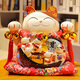 臻器 特大號(hào)招財(cái)貓 禮品店鋪開(kāi)業(yè)擺件 創(chuàng)意家居陶瓷存錢儲(chǔ)蓄罐 大號(hào)32CM高 寶船進(jìn)寶