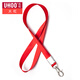 優(yōu)和（UHOO） 6742證件卡套金屬扣掛繩1.5CM定制員工牌廠(chǎng)牌工作證吊繩印刷LOGO 6742大紅 100根