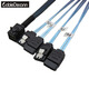 CableDeconn Minisas1拖4驅動(dòng)線(xiàn)8643轉4sataHDminisas硬盤(pán)連接線(xiàn) 8643轉4SATA直頭-1米