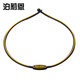 泊莉恩（Noproblem） 防輻射血液循環(huán)運(yùn)動(dòng)硅膠頸環(huán)頸椎項(xiàng)鏈男女款項(xiàng)圈防水P032 黑色56cm