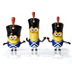 Minions神偷奶爸 小黃人公仔手辦擺件 模型玩具 生日禮物 創(chuàng  )意禮品 衛兵款套裝/凱文+戴夫+喬治