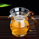 76茶業(yè)臺灣玻璃公道杯茶海加茶漏茶架茶色手把套組 THC-400ml茶海套組