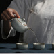 冠杰（GUANJIE）臺灣冠杰汝窯茶具套裝三點支釘專利功夫陶瓷汝瓷開片茶器一壺二杯 西施壺一壺兩杯