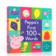 英文繪本Peppe Pig Peppa‘s First 100 Words佩奇100詞英語啟蒙翻翻書