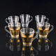 無(wú)鉛玻璃把杯加厚耐熱牛奶果汁飲料花茶水杯泡茶杯啤酒杯子 6只迷你把杯(買(mǎi)6送6)