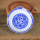 LICHEN 景德鎮青花陶瓷器餐具釉下彩傳統工藝 微波爐適用 三朵牡丹花7英寸飯盤(pán) 1個(gè) 18.5cm 一個(gè)