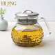 EILONG宜龍加厚高硼硅耐熱玻璃茶壺過濾泡茶壺煮茶器各種茶適用耐高溫 700ml