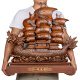 上善好  一帆風(fēng)順船開(kāi)業(yè)禮品擺件辦公室大號(hào)帆船工藝品擺件公司喬遷禮物 大號(hào)方底龍船 紅木色 長(zhǎng)約60厘米