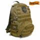 路游（LooYoo）A40戰(zhàn)術(shù)雙肩中型登山背包戶外運(yùn)動(dòng)電腦包背囊可拓展高檔尼龍面料 卡其色