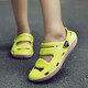 大帝馬車(chē) 夏季涼鞋女休閑洞洞鞋女包頭涼鞋女涼拖鞋沙灘鞋MIHA-18032-1 女檸檬綠 38