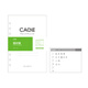 CAGIE (CAGIE)活頁(yè)紙辦公記錄活頁(yè)筆記本記事本密碼插頁(yè)本替芯象牙白紙客戶(hù)資料每月計劃多功能活頁(yè)芯 每日計劃表