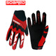SOARED兒童平衡車(chē)手套3-10歲滑冰手套輪滑手套自行車(chē)滑板車(chē)全指騎行手套 紅色 XS