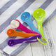 博咖（boncool）烘焙工具 5件套裝 五彩家用量勺 彩色塑料量勺1ml 5ml 15ml/g粉勺