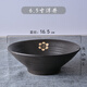 書雅黑色粗陶面碗重慶小面碗陶瓷面館碗大碗湯碗牛肉面碗 黑金6.5英寸碗