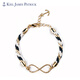 KIEL JAMES PATRICK美國進(jìn)口船錨手鏈女創(chuàng  )意手工復古氣質(zhì)優(yōu)雅學(xué)生閨蜜七夕禮物 Infinite Ocean 均碼