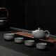 冠杰（GUANJIE）臺(tái)灣冠杰汝窯茶具套裝三點(diǎn)支釘專利功夫陶瓷汝瓷開片茶器一壺二杯 西施壺一壺四杯