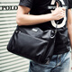 POLOPOLO 男包男士單肩包休閑時(shí)尚出行男包商務(wù)斜挎包041-P533 橫款黑色