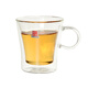 一屋窯制一屋窯 耐高溫玻璃茶具80ML真空雙層杯 功夫茶具玻璃杯（1只）