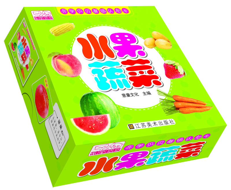 樂(lè )學(xué)貝貝基礎認知卡：水果蔬菜