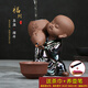 陶云尚（tao Yun Shang） 紫砂茶漏茶濾小和尚沙彌過(guò)濾器不銹鋼濾網(wǎng)功夫茶具配件 福到小和尚 茶漏擺件 送茶巾+養壺筆