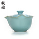 凝雅 汝窯茶壺單壺開片可養(yǎng) 創(chuàng)意復(fù)古家用辦公功夫茶具陶瓷汝瓷泡茶器 凝雅汝窯手抓壺（天青約155ml）