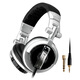 聲麗 ST-80頭戴式hifi監(jiān)音DJ耳機 ( 電腦手機聽音樂 重低音發(fā)燒耳機 專業(yè)音樂耳機) 灰色