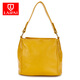 賴(lài)牌LAIPAI新款單肩包女包水桶包時(shí)尚牛皮斜挎包女士手提包包 黃色